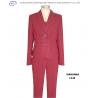 China Red slim fit designer ladies pants suits wholesale
