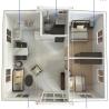 China 20Ft Ready Made 2 Bedroom Portable Prefabricated Expandable Container House for Office Building Structure and Efficiency wholesale