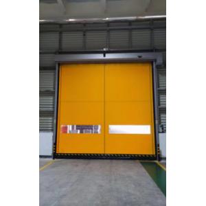 Yellow PVC Fast Acting Roll Up Doors High Speed Roll Up Service Doors