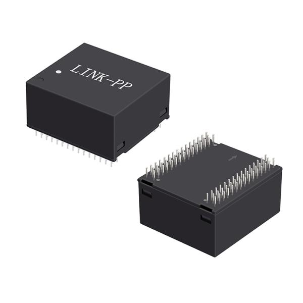 HB6604NL Quad Port PoE 1G Magnetics Modules Through-Hole