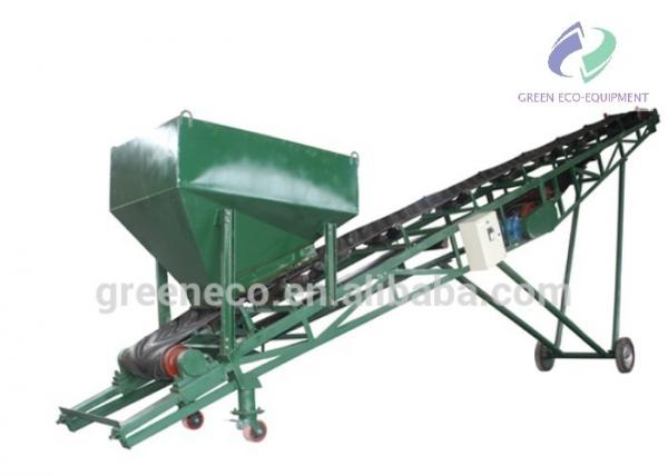 Mining Industry Hopper Belt Conveyor , Flexible Belt Conveyor 1 Year Warranty