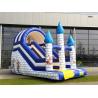 Small Single Lane Commercial Inflatable Slide With Castle Theme For Amusement