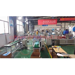 Automatic Face Masks Roll Forming Machine , Disposable Face Mask Production Line