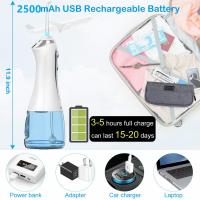 China Dental Battery Operated Water Flosser Electric With Detachable Reservoir on sale