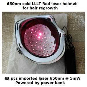 lllt cold red laser diode helmet for hair regrowth stop hair loss