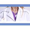 Unisex Practical White Doctor Lab Coat Eco - Friendly Unique Design With Buttons