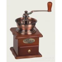 China Wooden Hand Coffee Vintage Maker Coffee Bean Grinder Adjustable Mill For Home on sale