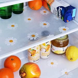 Durable Kitchen Cabinet Liner Fridge Liners and Mats with Small Chrysanthemum Pattern