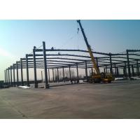 China Prefabricated Steel Frame Buildings / Multi Span Pre Built Large Space Steel Buildings on sale