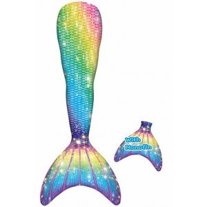 Breathable 80% Nylon + 20 Spandex Mermaid Tail For Swimming Party Toddler 110 120