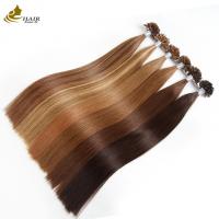 China Top Quality Natural Real Human U Tip Nail Hair Extensions on sale