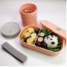 China Leak-proof On-the-go Lunch Bento Box with Adjustable Divider and Customized Logo wholesale