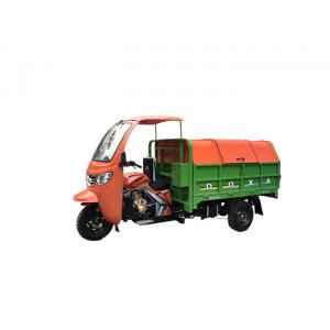 Gasoline 250CC Cargo Tricycle For Waste Collection , Automatic Lifting System