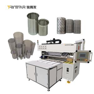 Metal Perforated Stainless Steel Wire Mesh Cylinder Pipe Tube Filter Welding Machine