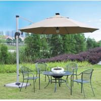 China Aluminum 150cm Double Patio Umbrella Beach Sunshade Umbrella Remote Control Parasol on sale
