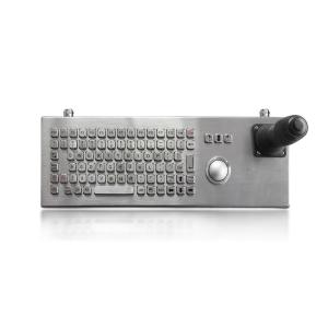 Flat Desktop Stainless Steel Keyboard Compact Format IP68 Dynamic Vandal Proof