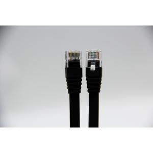 Flat Black Bare Copper Cat.5E Ethernet Cable 30AWG 1M 1000Mbps For Laptop Office Home Networking