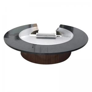 China Indoor Smokeless Circle Teppanyaki Grill Table Electromagnetic Heating 10 Seats supplier