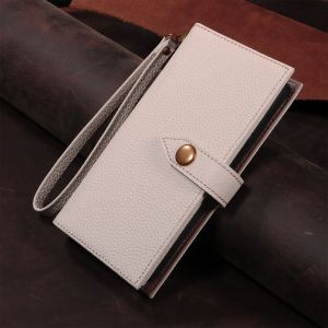 China Adecuado para iPhone 17 Pro Max Funda de teléfono móvil de piel de vaca de primera capa Apple 17 Cartera Cordón Ranura para tarjetas Funda de cuero de alta gama wholesale