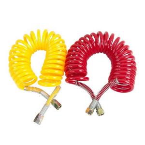 90mm Cycles Coiled Nylon Emergency Air Brake Hose Assembly for Semi Truck Applications