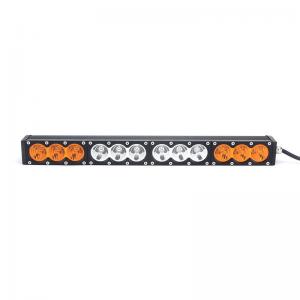 China off road led light bar with yellow and white 10W Cree PC lens DHCB-L120SDC supplier