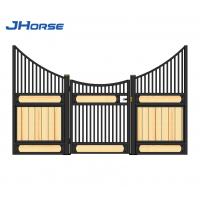 China Luxury Design Horse Stables Stalls Sets With Steel Frame Wood Panel on sale