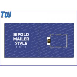 China Unfold Paper Card USB Website Key New Product Introduction Page Link supplier