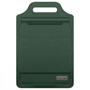 High Standard 13'' Green PU Multi Purpose Laptop Sleeve Bags With Zipper Pouch