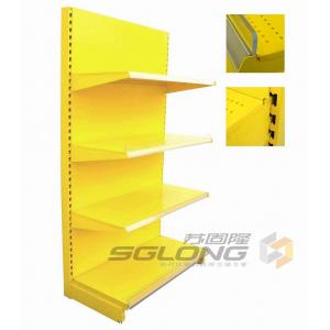 Plain Back Gondola Wall Units For Pharmacy / Convenience Store Shelving
