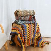 China Stylish and Breathable Plain Style Knitted Blanket for Summer Office or Home Nap on sale