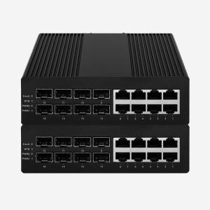 China 16 Port Industrial Gigabit L2 Switch With VLAN,  LACP,  STP, RSTP, MSTP Features wholesale