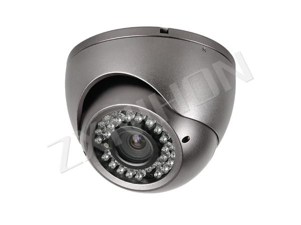 Cámara a prueba de vandalismo a prueba de mal tiempo de la bóveda del IR con SONY, CCD color AGUDO, ajustando Len externo