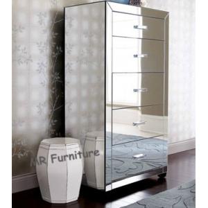 60 Inches High Mirrored Side Board Chest Stable Structure Reliable Material