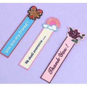 China Customized handmade cotton machine embroidery bookmarks souvenir patches supplier
