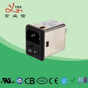 China 2 Fuse Screw Mount Inlet Ac Power Socket Filter 1 - 10A 220v 50/60Hz Oprating Frequency supplier