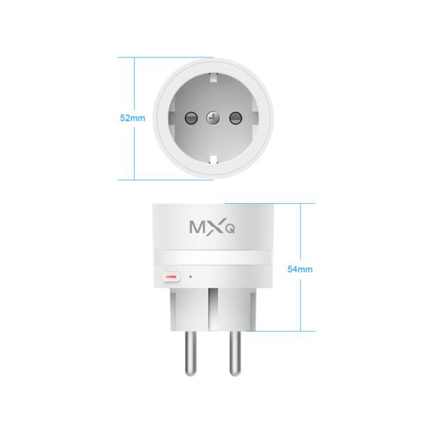 ABS Wireless Power Plug , Tuya App Controlled Plug Socket With Alexa 110v 240v