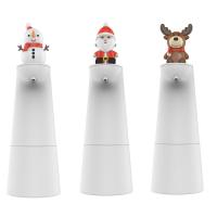 Xmas Bathroom Set Gifts Bottle Sensor Foam Soap Dispenser Santa Claus For Kids