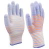 China 13 Gauge Polyester PU Palm Coated Gloves with Zebra Design wholesale