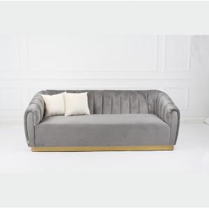 China Living Room Leisure Velvet Long Sofa American Style Modern supplier