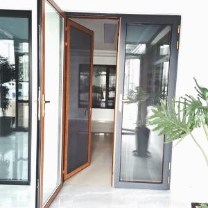 China PVC Windproof Double Hinged Patio Doors Window Impact Resistance Odm supplier