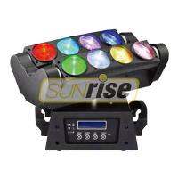 China 8x10w RGBW 4in1 Led Spider Moving Head Light 0-100% Linear Dimming on sale