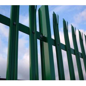 Powder Coated Metal Palisade Fencing , Decorative Garden Fence Steel Panel Roll