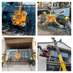 400kg Electric Rotation Glass Panel Lifter Glass Vacuum Lifter With 4pcs Suckers