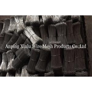 Black Annealed Bar Tie Wire Double Loop Binding Wire 1.0mm Diameter 200mm Length for Industrial Use 20% Elongation Rate