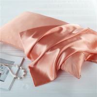 China Bedsure 100 Silk Pillowcase , 25mm Woven Long Pure Silk Pillow Covers on sale