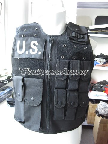 M, L, XL Tactical Assault Military Bulletproof Vest for up to Level IIIA