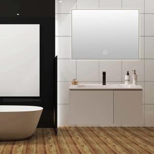 SONSILL Wooden Bathroom Vanity Unit Nano Rock Integrated Basin