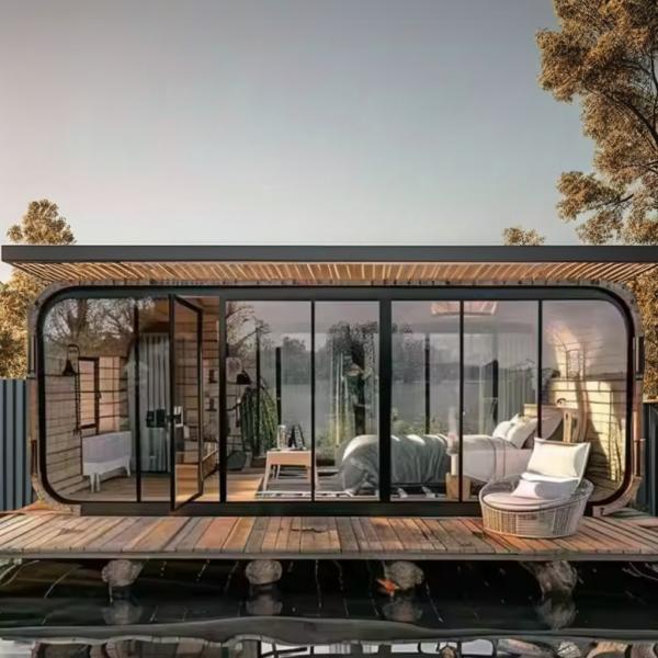 Secure Apple Cabin House Strong Durable Structure Galvanized Steel Frame with Insulation