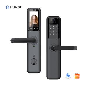 China Tuya Smart Door Lock with Fingerprint Face Recognition WiFi Bluetooth wholesale