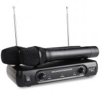 China Two Channels 320mA 15kHz Wireless Karaoke Microphone on sale